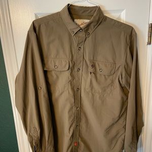 DUCK CAMP LIGHTWEIGHT HUNTING SHIRT - LONG SLEEVE - PIN OAK SIZE L